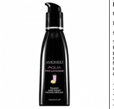 Wicked Aqua Lube-Lubricants & Essentials - Lube - Flavours-Wicked-Danish Blue Adult Centres