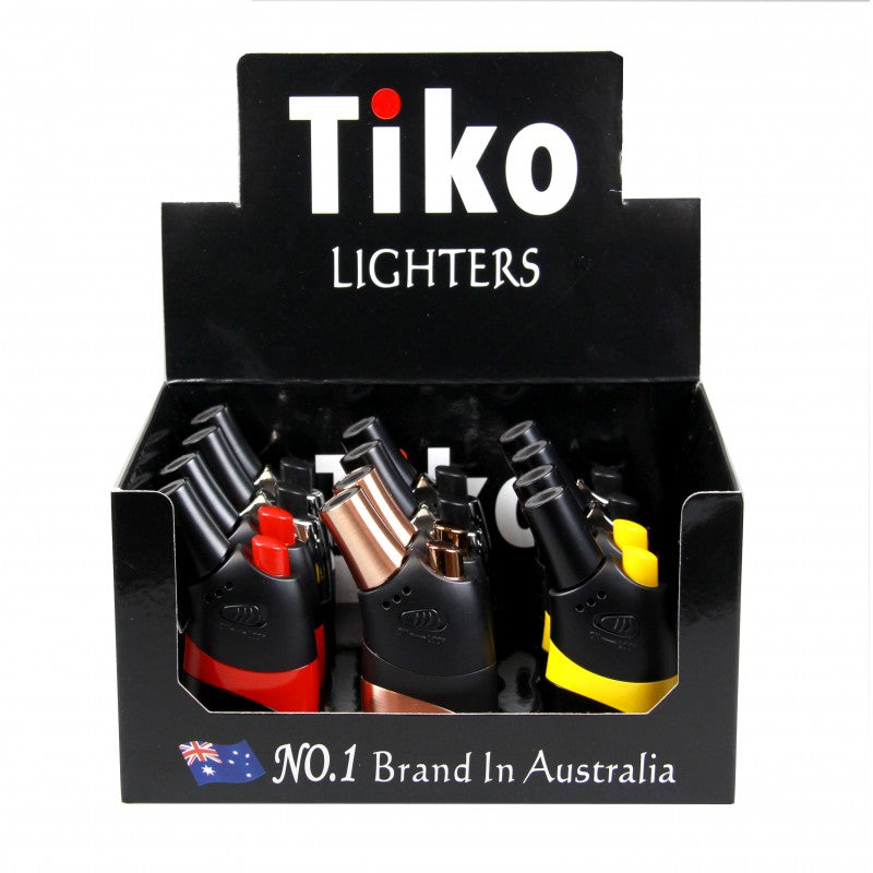 Tiko Single Flame Jet Lighter - TK-1019-Lifestyle - Lighters - Jet Lighters-Tiko-Danish Blue Adult Centres