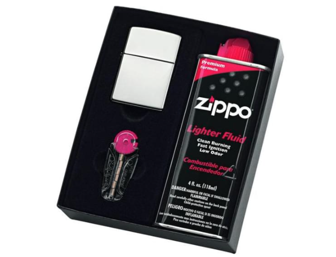 Zippo Lighter Gift Pack-Unclassified-Zippo-Danish Blue Adult Centres