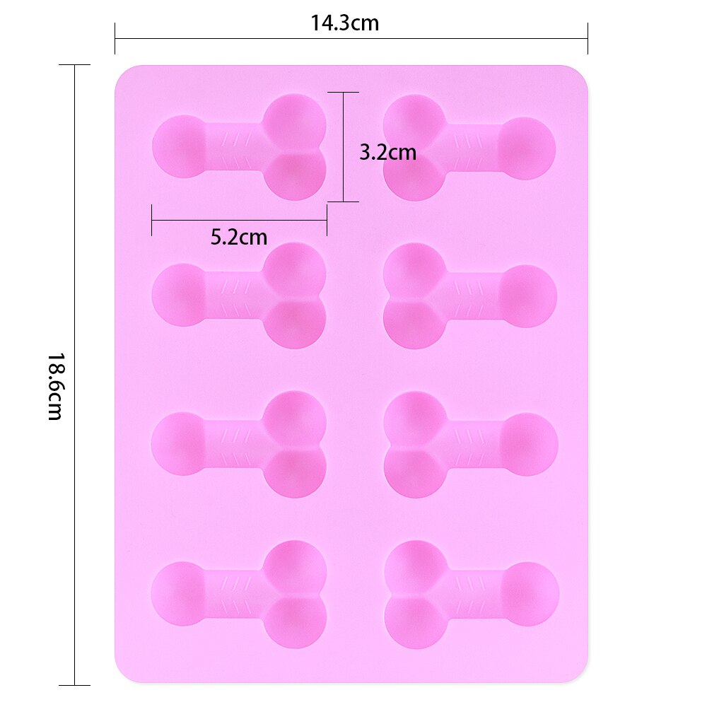 Lovetoy - Jokes & Parties Pecker Chocolate/Ice Tray (Silicone)-Novelty - Party-LoveToy-Danish Blue Adult Centres