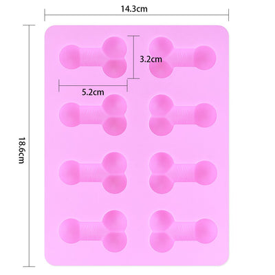 Lovetoy - Jokes & Parties Pecker Chocolate/Ice Tray (Silicone)-Novelty - Party-LoveToy-Danish Blue Adult Centres