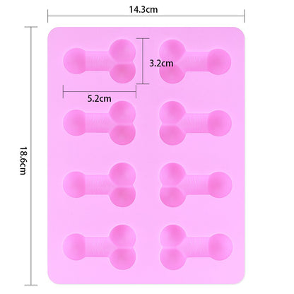 Lovetoy - Jokes & Parties Pecker Chocolate/Ice Tray (Silicone)-Novelty - Party-LoveToy-Danish Blue Adult Centres