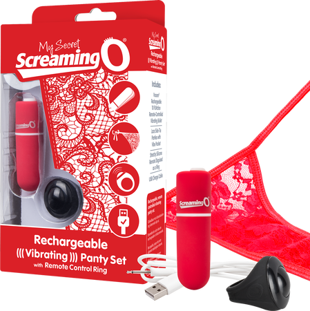 ScreamingO Vibrating Remote Control Panty Set Red-Unclassified-ScreamingO-Danish Blue Adult Centres