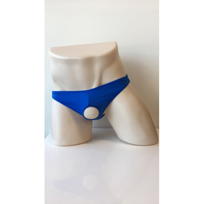 Poison Rose - Men's Open Hole thong (Blue)-Clothing - Underwear & Panties - Mens& - Room in Front-Poison Rose-Danish Blue Adult Centres