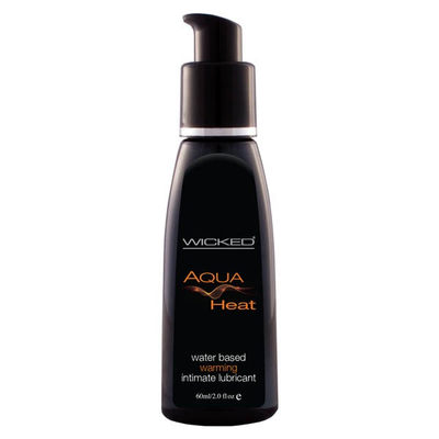 Wicked Aqua Heat Water Based Warming Lubricant-Lubricants & Essentials - Lube - Water Based-Wicked-Danish Blue Adult Centres