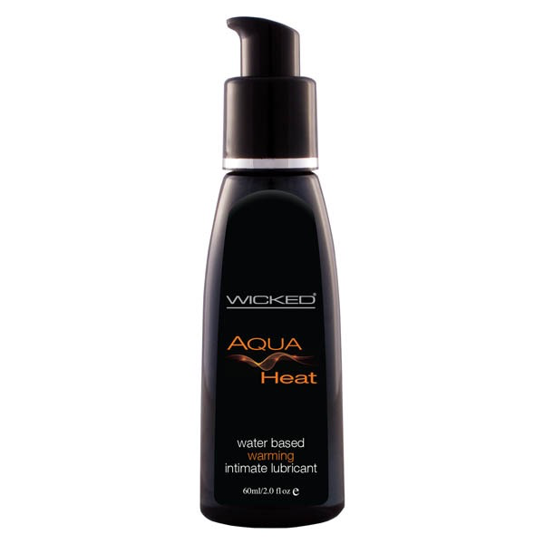 Wicked Aqua Heat Water Based Warming Lubricant-Lubricants & Essentials - Lube - Water Based-Wicked-Danish Blue Adult Centres