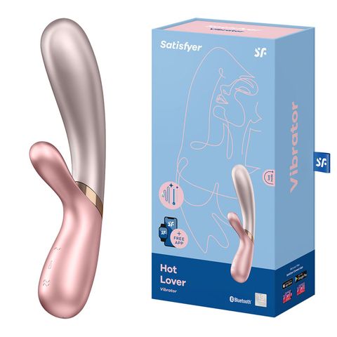 Satisfyer Hot Lover - Rabbit Vibrator-Adult Toys - Vibrators - Rabbits-Satisfyer-Danish Blue Adult Centres