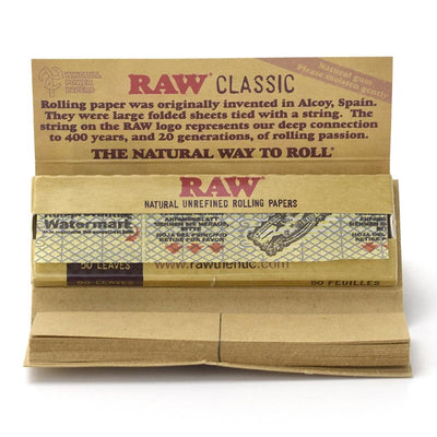 RAW Classic Rolling Papers Connoisseur 1 1/4 + Filter Tips-Lifestyle - Smoking Accessories-RAW-Danish Blue Adult Centres