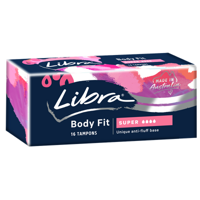 Feminine Products - Libra Body Fit Tampons 16 Tampons - Super-Unclassified-Libra-Danish Blue Adult Centres