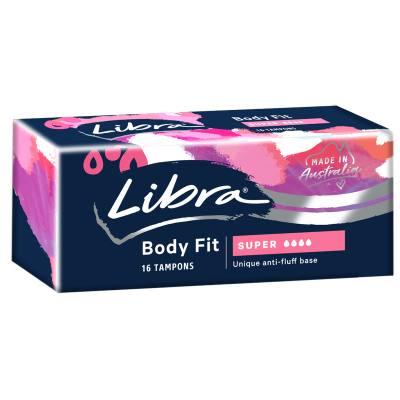 Feminine Products - Libra Body Fit Tampons 16 Tampons - Super-Unclassified-Libra-Danish Blue Adult Centres