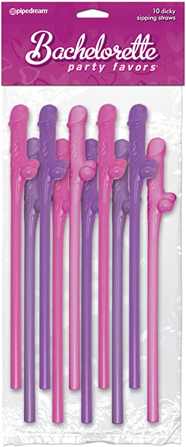 Pipedream Bachelorette Party Favors - Dicky Sipping Straws-Novelty - Party-Pipedream-Danish Blue Adult Centres