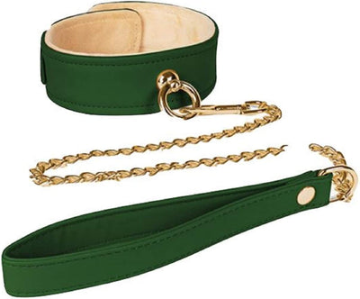 Spartacus - Vegan Collar and Chain Leash-Bondage & Fetish - Cuffs & Restraints-Spartacus-Danish Blue Adult Centres