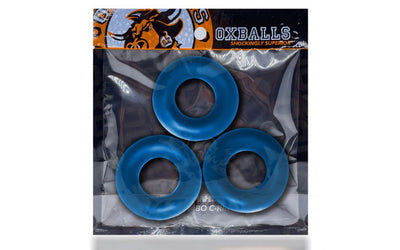 Fat Willy 3 Pc Jumbo Cockrings-Adult Toys - Cock Rings-Oxballs-Danish Blue Adult Centres