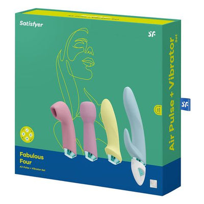 Satisfyer Fabulous Four - Air Pulse + Vibrator Set-Adult Toys - Vibrators - CouplesKits-Satisfyer-Danish Blue Adult Centres