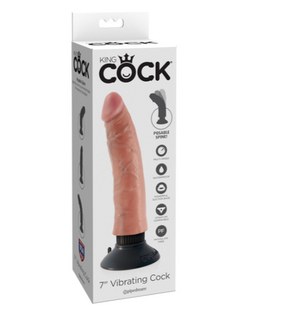 King Cock Vibrating Cock-Adult Toys - Vibrators - G-Spot-King Cock-Danish Blue Adult Centres