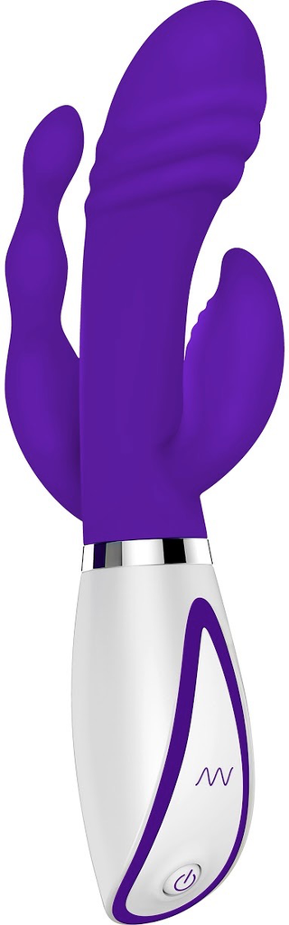 Evolved Disco Triple Play (Purple)-Adult Toys - Vibrators - Rabbits-Evolved-Danish Blue Adult Centres