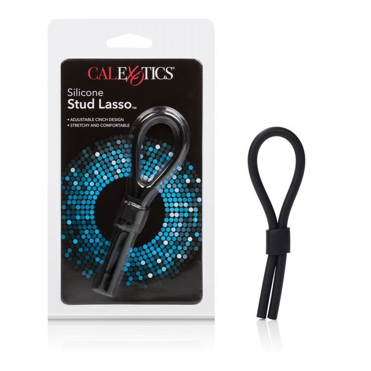 CalExotics Silicone Stud Lasso (Black)-Adult Toys - Cock Rings-CalExotics-Danish Blue Adult Centres