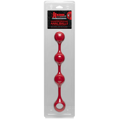 KINK - Anal Essentials Weighted Silicone Anal Balls-Adult Toys - Anal - BeadsBalls-Kink-Danish Blue Adult Centres