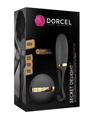 Dorcel Secret Delight (Black/Gold)-Adult Toys - Vibrators - Remote Controllable-Dorcel-Danish Blue Adult Centres