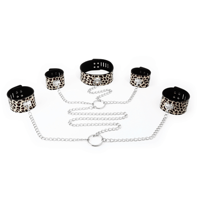 Poison Rose - 5 Piece Bondage Set-Bondage & Fetish - Cuffs & Restraints-Poison Rose-Danish Blue Adult Centres