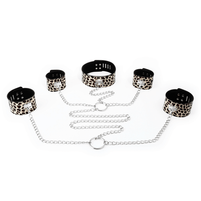 Poison Rose - 5 Piece Bondage Set-Bondage & Fetish - Cuffs & Restraints-Poison Rose-Danish Blue Adult Centres