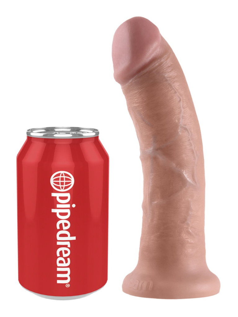 King Cock Realistic Dildo without balls 8 inch Flesh-Adult Toys - Dildos - Realistic-King Cock-Danish Blue Adult Centres