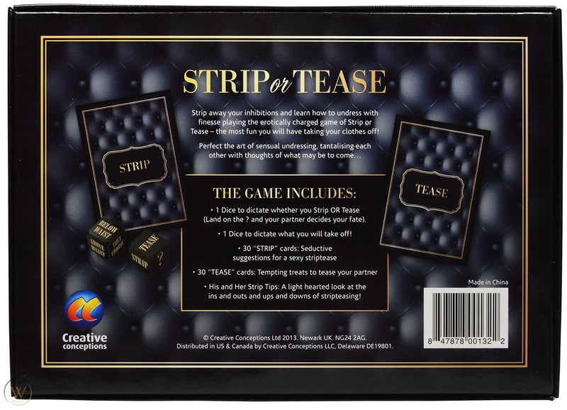Strip or Tease - Board Game-Novelty - Games-MFKS Games-Danish Blue Adult Centres