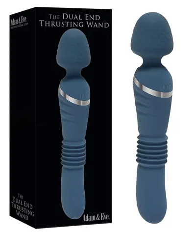 Adam & Eve The Dual End Thrusting Wand-Adult Toys - Vibrators - Wands-Adam & Eve-Danish Blue Adult Centres