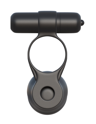 Pipedream Fantasy C-Ringz Posable Partner Double Penetrator (Black)-Adult Toys - Strap On - Kits-Pipedream-Danish Blue Adult Centres