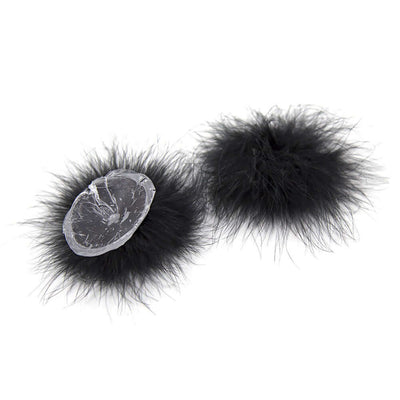 Poison Rose Fluffy Nipple Covers-Clothing - Accessories - Nipple-Poison Rose-Danish Blue Adult Centres