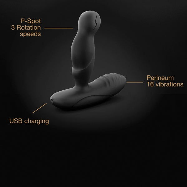 Dorcel P-Swing rotating Anal Toy (Black)-Adult Toys - Anal - Prostate Stimulators-Dorcel-Danish Blue Adult Centres