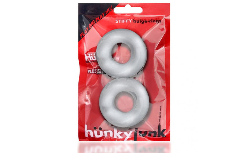 Hunky Junk Stiffy 2 Pc Bulge Cockrings-Adult Toys - Cock Rings-Hunky Junk-Danish Blue Adult Centres