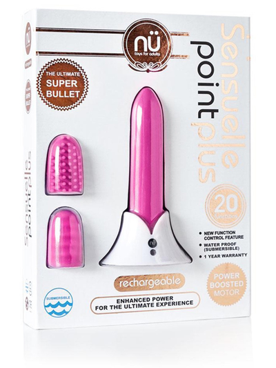 NU Sensuelle 'Point Plus' Super Bullet-Adult Toys - Vibrators - Bullets-NU Sensuelle-Danish Blue Adult Centres