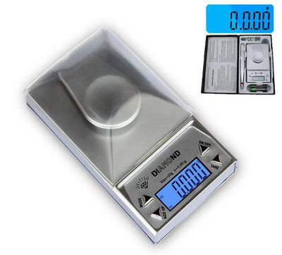 0.001g/20g WD150 Diamond Series Digital Scale (Silver)-Lifestyle - Scales - 0.001-On Balance-Danish Blue Adult Centres