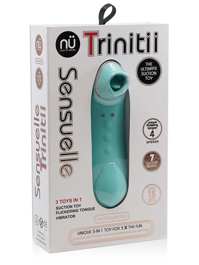 Nu Sensuelle Trinitii - Electric Blue-Adult Toys - Vibrators - Clitoral Suction-NU Sensuelle-Danish Blue Adult Centres