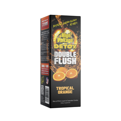 High Voltage Detox Double Flush 16oz (473ml) Liquid & Capsules Combo-Lifestyle - Detox-High Voltage-Danish Blue Adult Centres