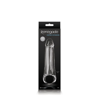 NS Novelties – Renegade Fantasy Extension Sleeve – Small (Clear)-Adult Toys - Cock Rings - Sleeves-Renegade-Danish Blue Adult Centres