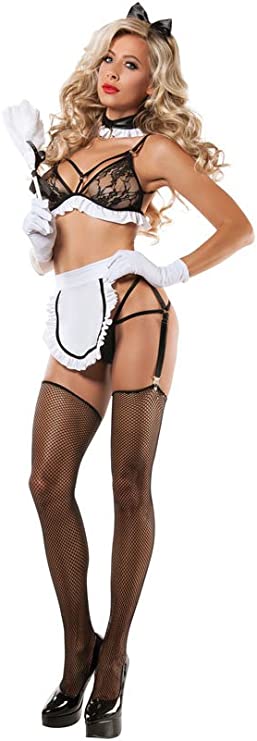Starline Lingerie Strap Up Maid-Clothing - Costumes-Starline Lingerie-Danish Blue Adult Centres