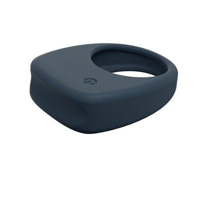 Vibrating silicone cock ring with clitoral stimulator