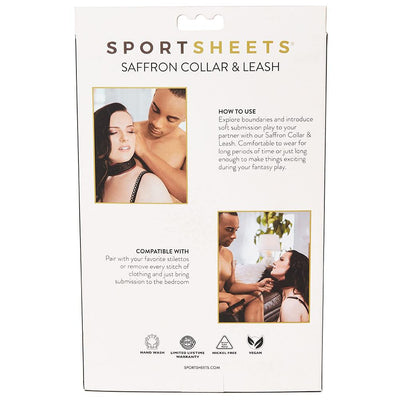 Sportsheets Saffron Leash & Collar-Bondage & Fetish - Cuffs & Restraints-Sport Sheets-Danish Blue Adult Centres