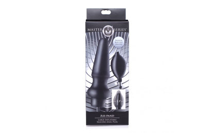 Ass Pand Large Inflatable Silicone Plug Black-Adult Toys - Anal - Plugs-Master Series-Danish Blue Adult Centres