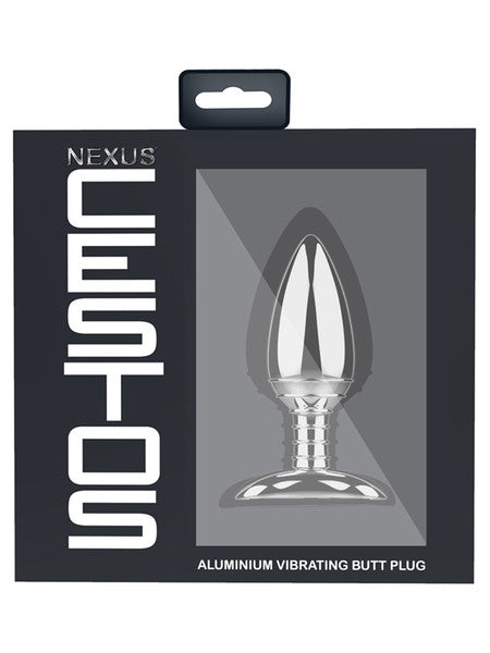 Nexus Cestos Aluminium Remote Control Vibrating Butt Plug-Adult Toys - Anal - Prostate Stimulators-Nexus-Danish Blue Adult Centres