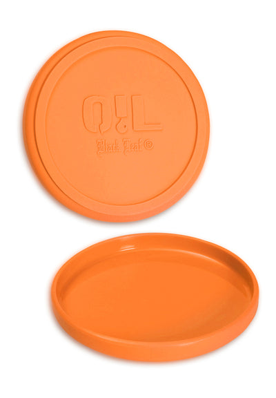 Silicone Plate - Orange - 12cm Round-Lifestyle - Smoking Accessories-Black Leaf-Danish Blue Adult Centres