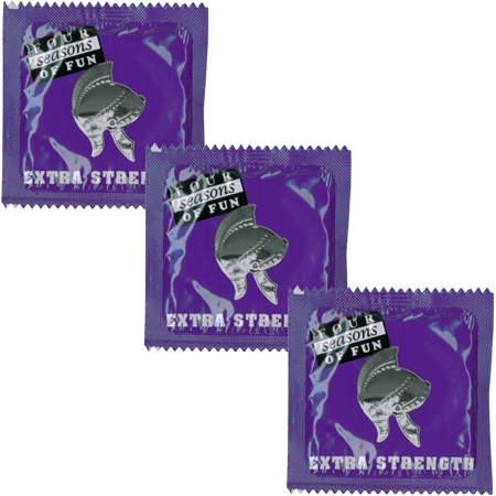 Four Seasons Condoms 12pk-Unclassified-Four Seasons-Danish Blue Adult Centres