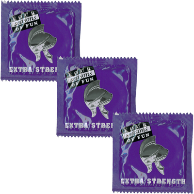 Four Seasons Condoms 6pk-Unclassified-Four Seasons-Danish Blue Adult Centres