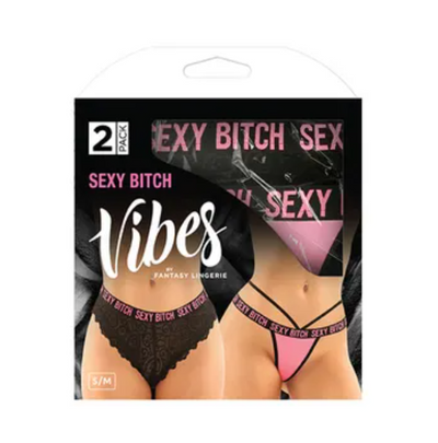 Vibes Sexy Bitch Brief & Thong-Unclassified-Vibes-Danish Blue Adult Centres