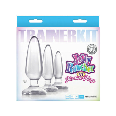 Trainer Kit Jelly Rancher 3x Pleasure Plugs-Adult Toys - Anal - Plugs-NS Novelties-Danish Blue Adult Centres