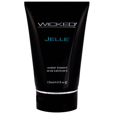 Wicked Jelle Water Based Anal Lubricant 120ml (4.0 fl.oz)-Lubricants & Essentials - Lube - Water Based-Wicked-Danish Blue Adult Centres
