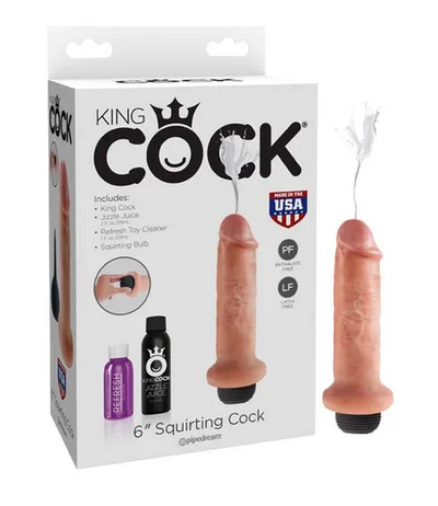 King Cock 6'' Squirting Cock