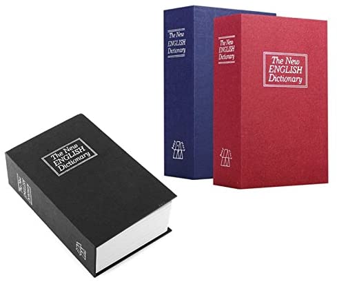 Dictionary Safe Book Lockable 18cm x 11.5cm x 5.5cm (Various)-Lifestyle - Storage - BagsSafes-VIGAN-Danish Blue Adult Centres